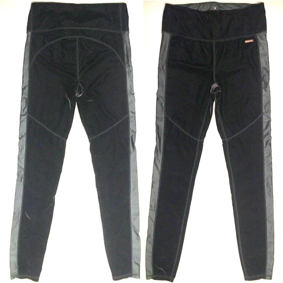 Sweaty Betty Legging Black Velvet Fashion Velour High Rise Pant Tuxedo Pull On M - Picture 5 of 16